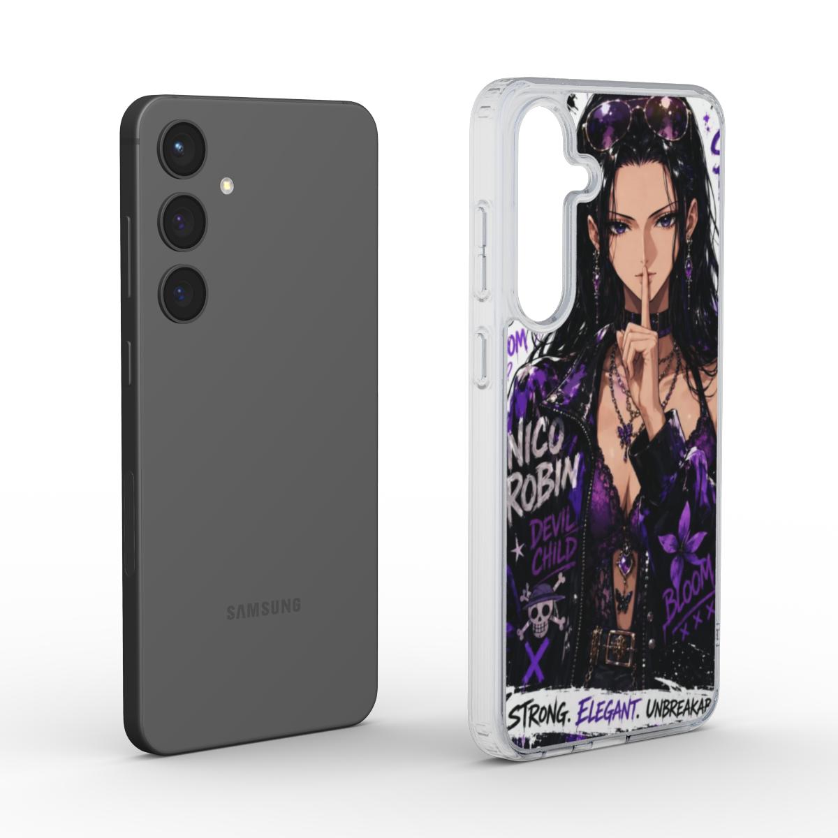 One Piece Silencer Series ™ Phone Clear Case for Samsung - Nico Robin