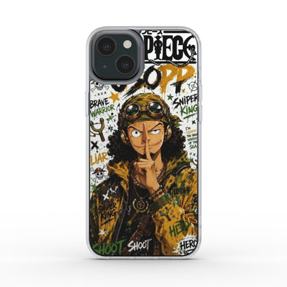Silencer Series™ One Piece MagSafe Clear iPhone Case - Usopp