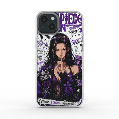 Silencer Series™ One Piece MagSafe Clear iPhone Case - Nico Robin