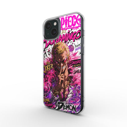 Silencer Series™ One Piece MagSafe Clear iPhone Case - Doflamingo