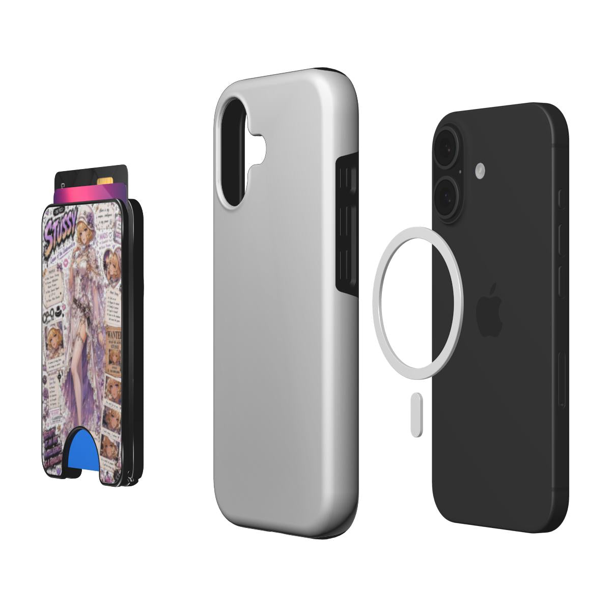 One Piece Star Girl Series Magnetic Wallet - Stussy
