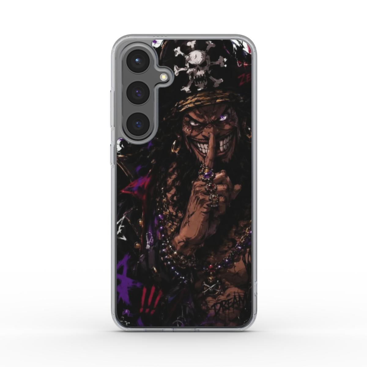 One Piece Silencer Series ™ Phone Clear Case for Samsung - BlackBeard