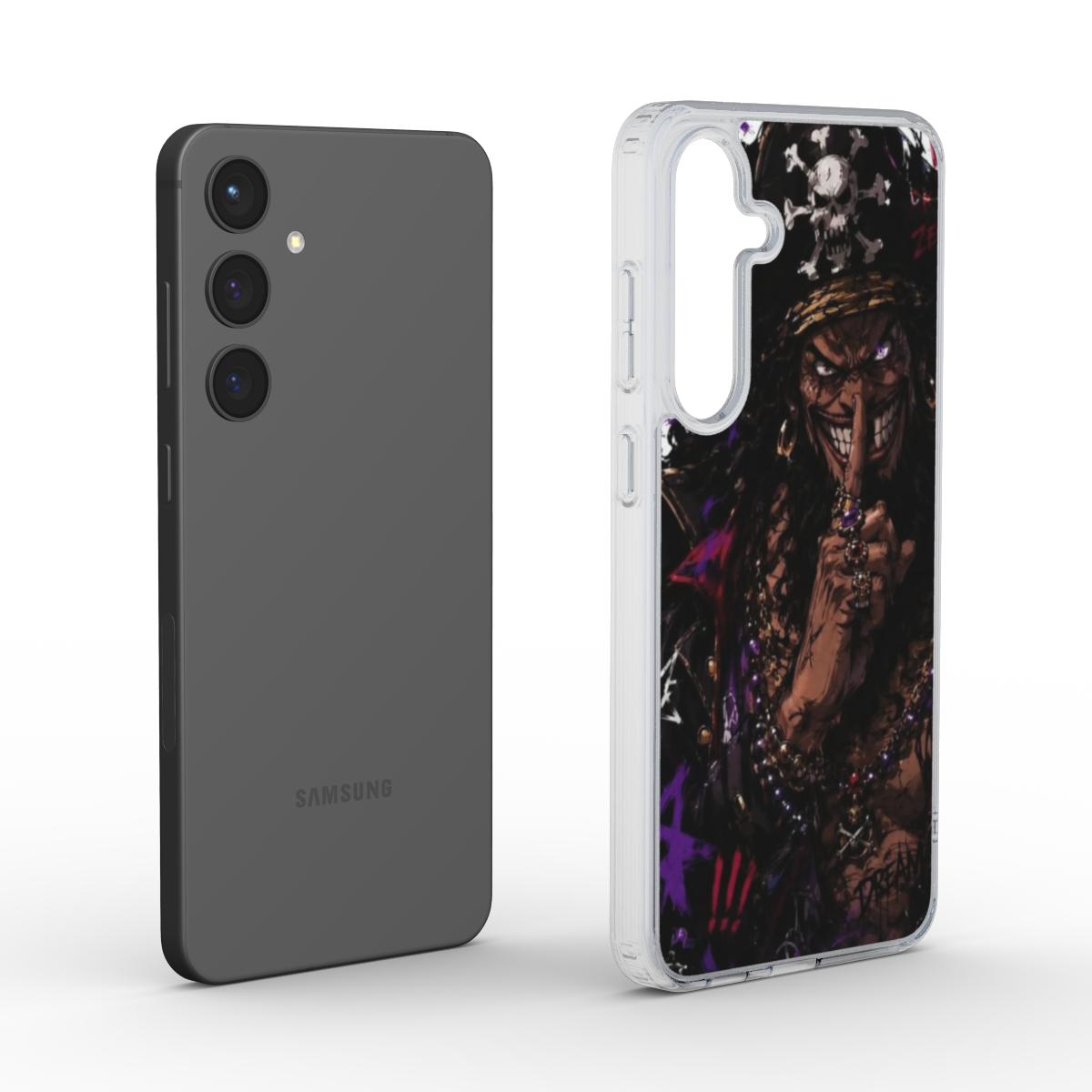 One Piece Silencer Series ™ Phone Clear Case for Samsung - BlackBeard
