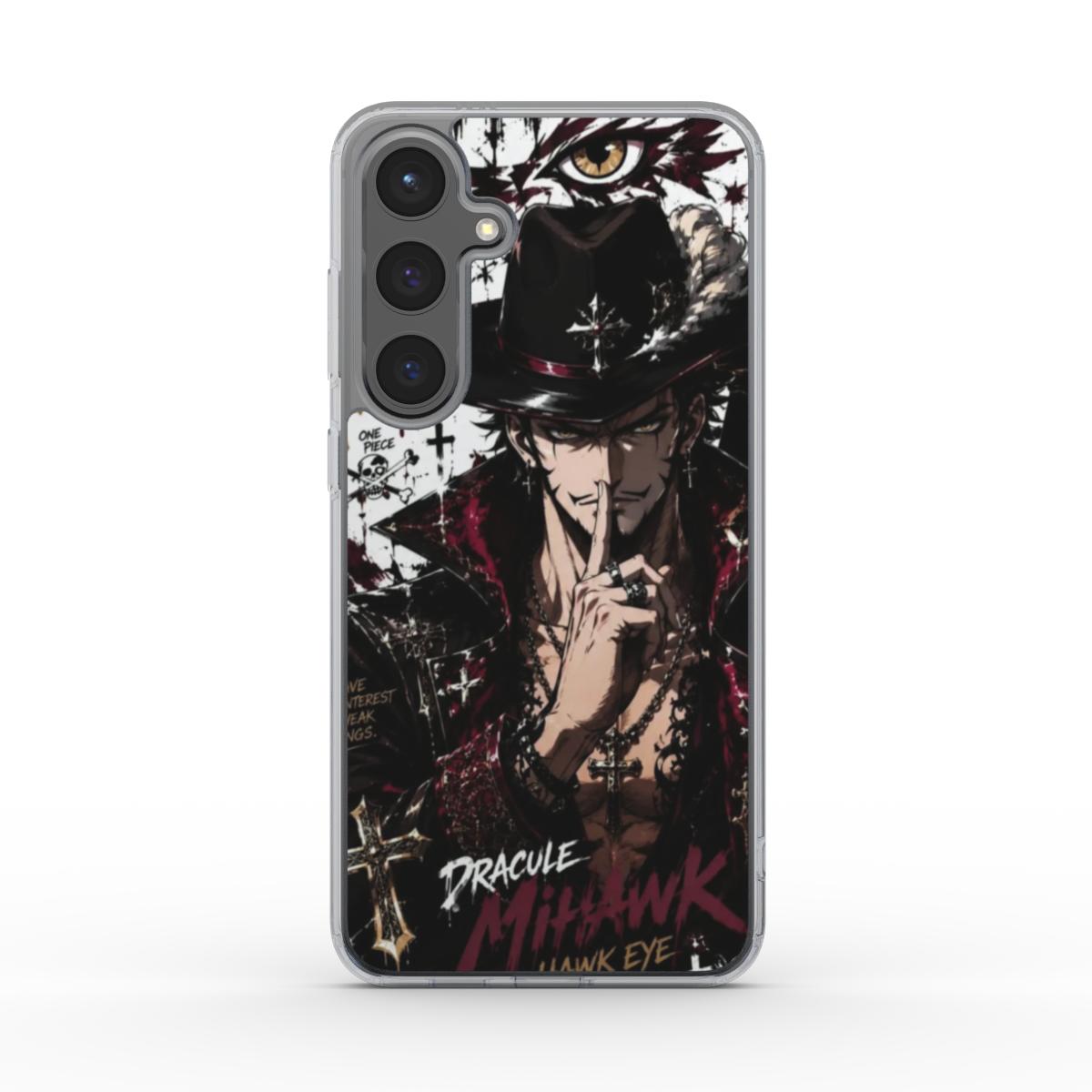 One Piece Silencer Series ™ Phone Clear Case for Samsung - Mihawk