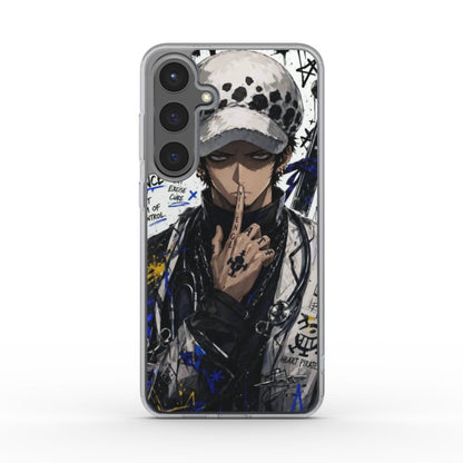 One Piece Silencer Series ™ Phone Clear Case for Samsung - Law