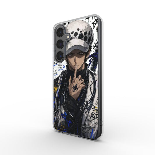One Piece Silencer Series ™ Phone Clear Case for Samsung - Law