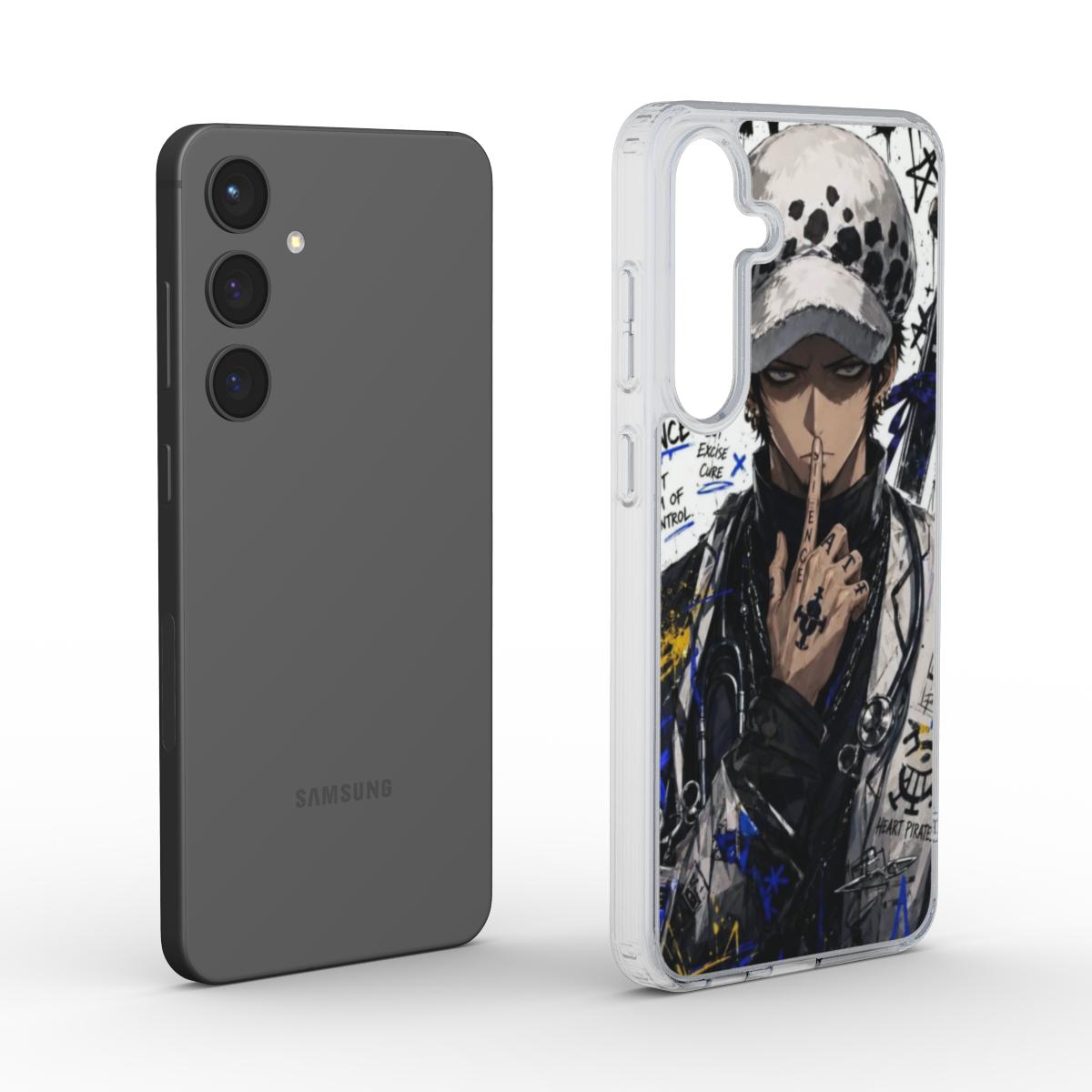One Piece Silencer Series ™ Phone Clear Case for Samsung - Law