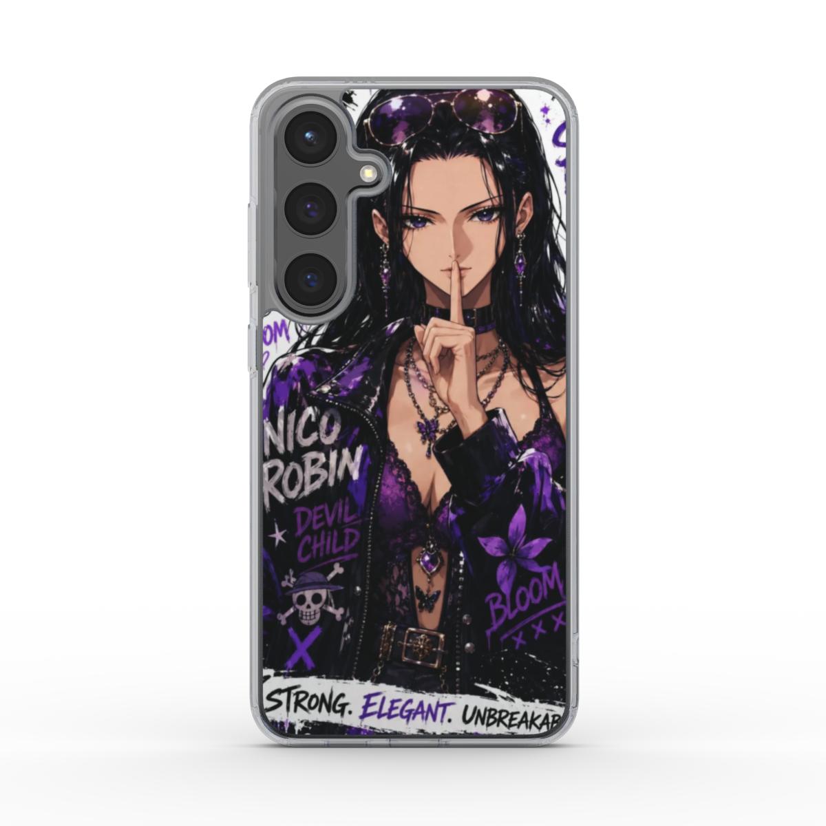 One Piece Silencer Series ™ Phone Clear Case for Samsung -  Nico Robin