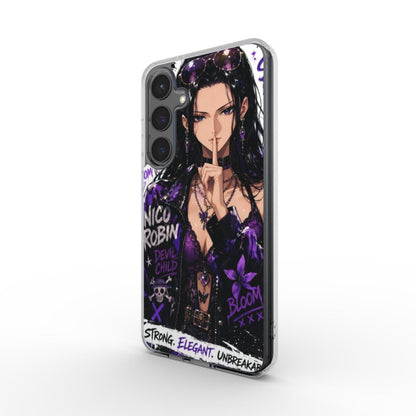 One Piece Silencer Series ™ Phone Clear Case for Samsung -  Nico Robin