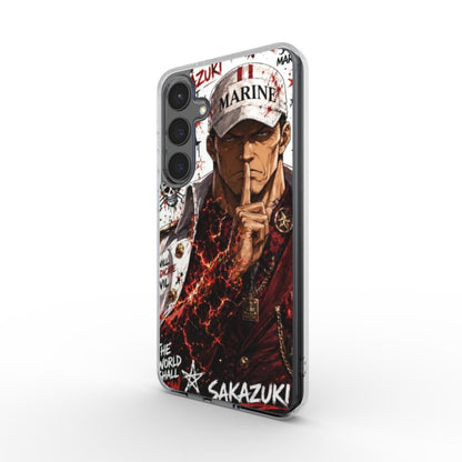 One Piece Silencer Series ™ Phone Clear Case for Samsung - Akainu