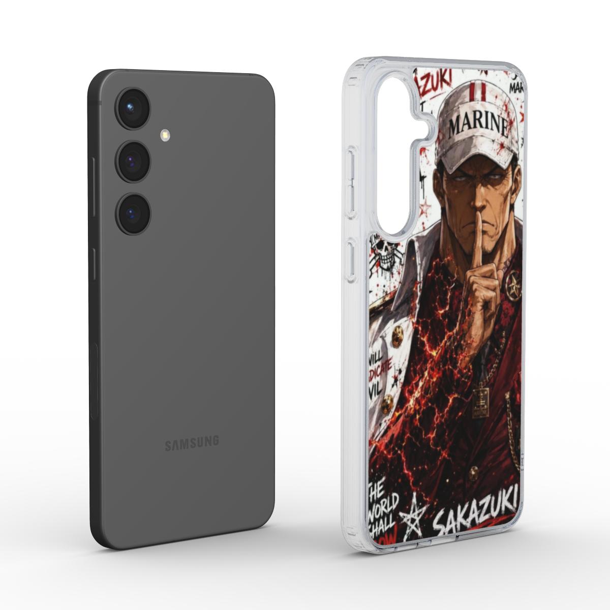 One Piece Silencer Series ™ Phone Clear Case for Samsung - Akainu