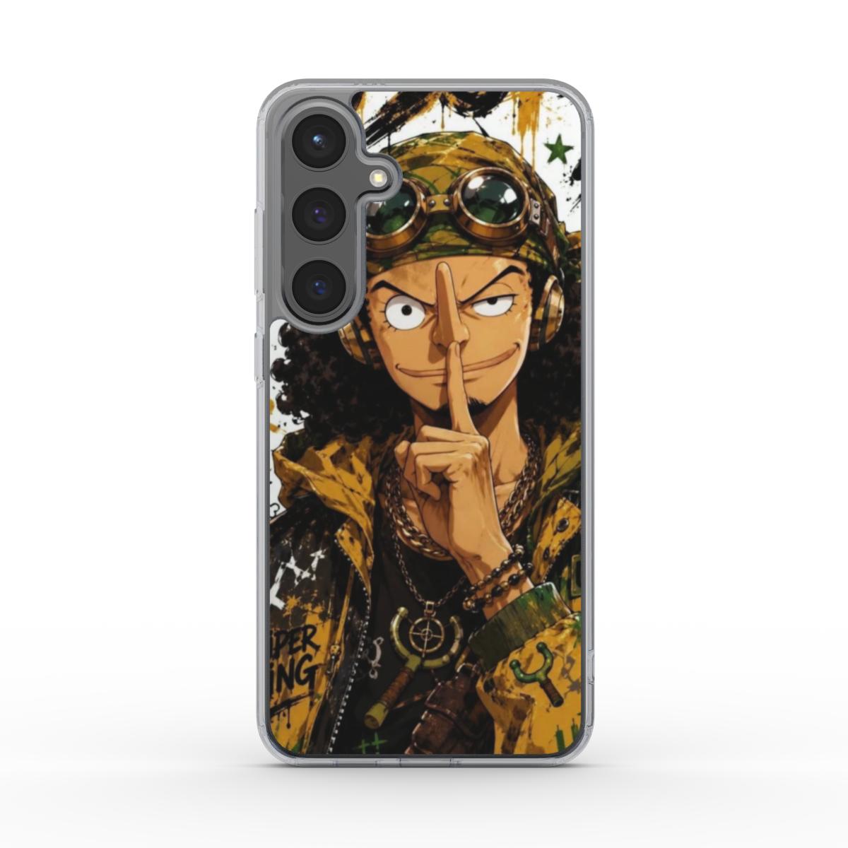 One Piece Silencer Series ™ Phone Clear Case for Samsung - Usopp