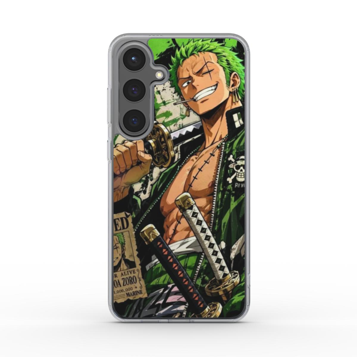 One Piece Silencer Series ™ Phone Clear Case for Samsung -  Zoro