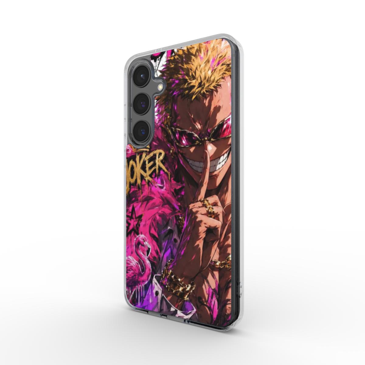 One Piece Silencer Series ™ Phone Clear Case for Samsung - Doflamingo