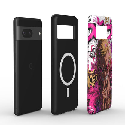 One Piece Silencer Series™  Google Pixel Elite Armor Magnetic Tough Case - Doflamingo